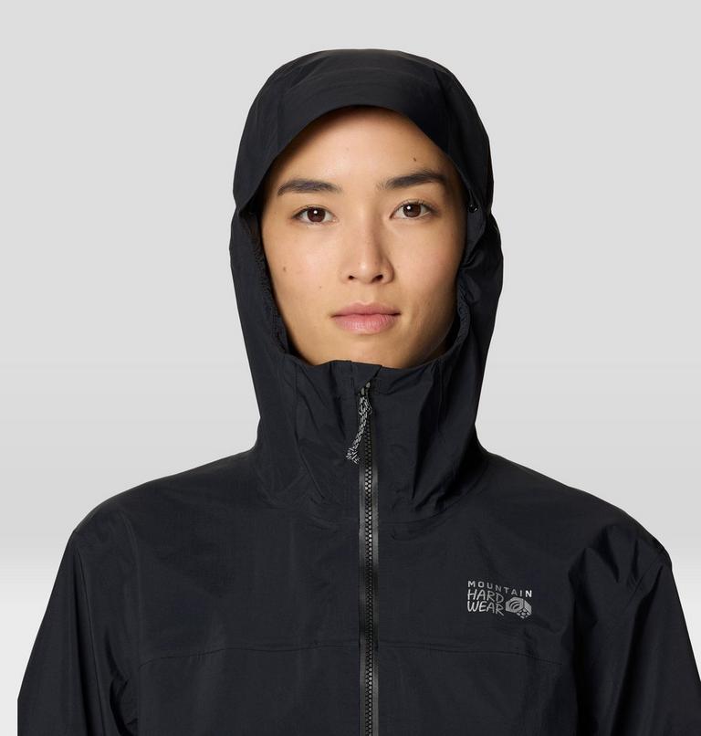 Women's Cloud Cipher Hooded Jacket, Color: Black, image 6