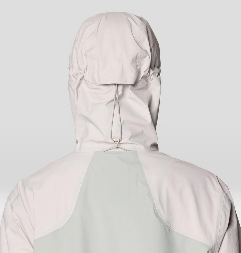 Women's Cloud Cipher Hooded Jacket, Color: City Fog, Half Moon Grey, image 8