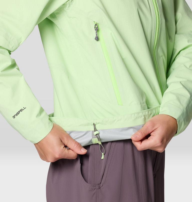 Women's Cloud Cipher Hooded Jacket, Color: Frozen In Lime, image 9
