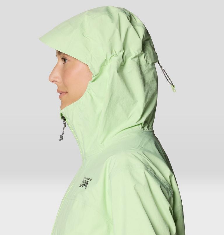 Women's Cloud Cipher Hooded Jacket, Color: Frozen In Lime, image 12