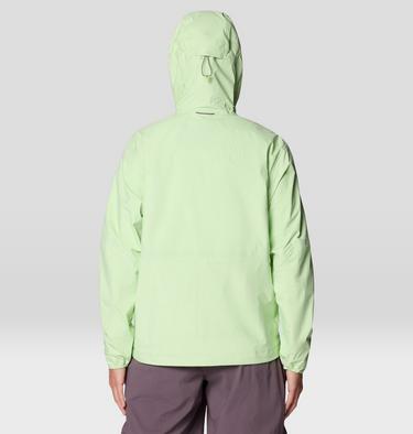 Women's Cloud Cipher Hooded Jacket, Color: Frozen In Lime, image 3