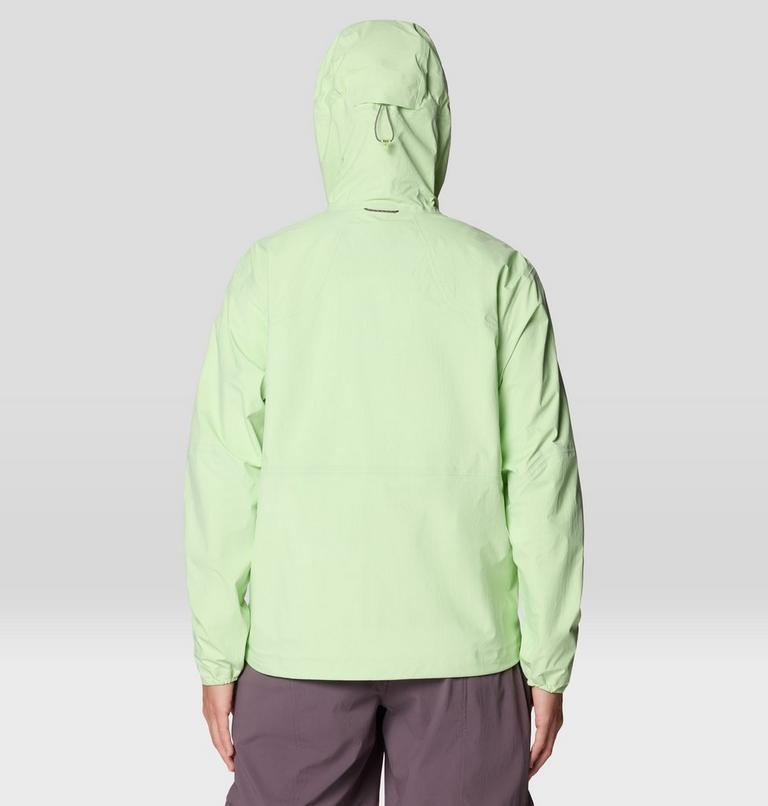 Women's Cloud Cipher Hooded Jacket, Color: Frozen In Lime, image 3