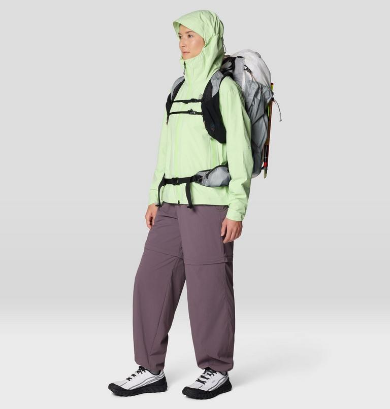 Women's Cloud Cipher Hooded Jacket, Color: Frozen In Lime, image 2