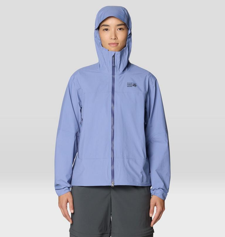 Women's Cloud Cipher Hooded Jacket, Color: Best Coast Blue, image 13
