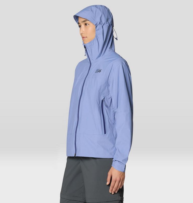 Women's Cloud Cipher Hooded Jacket, Color: Best Coast Blue, image 5
