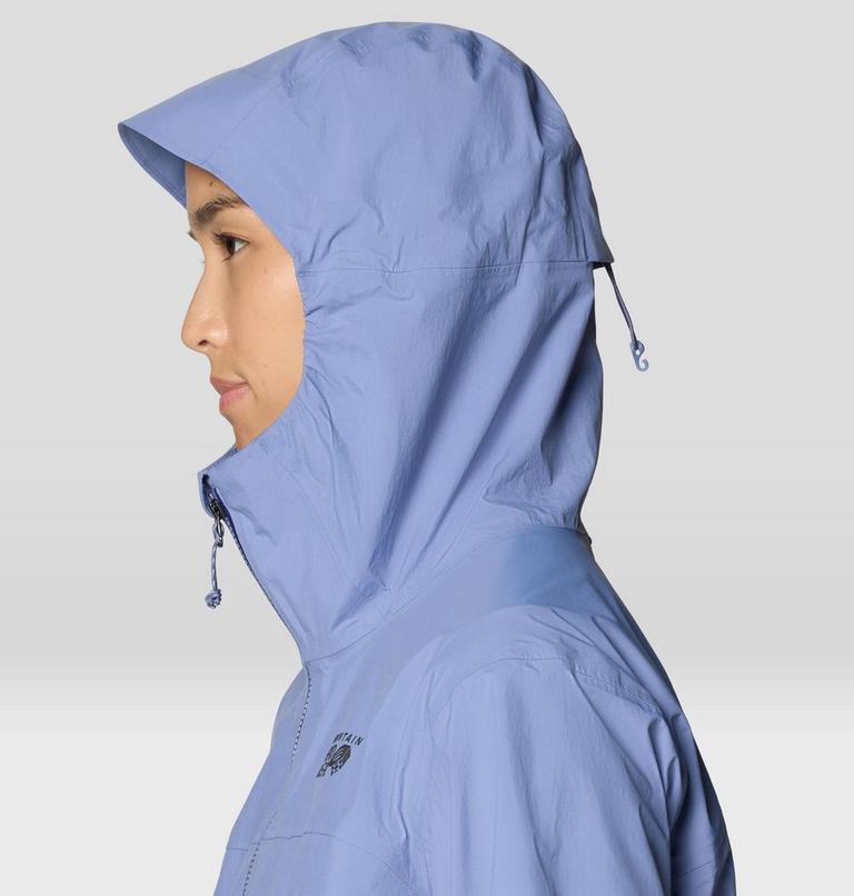 Women's Cloud Cipher Hooded Jacket, Color: Best Coast Blue, image 7