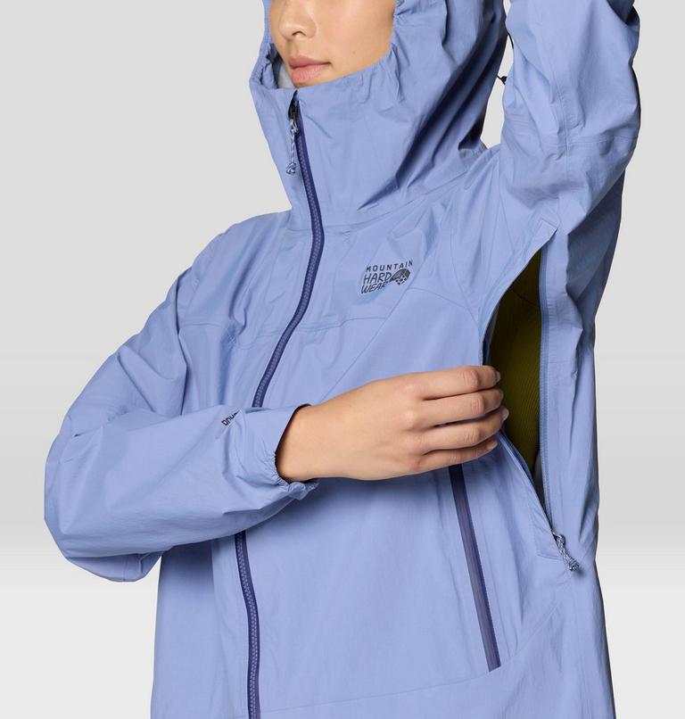 Women's Cloud Cipher Hooded Jacket, Color: Best Coast Blue, image 12