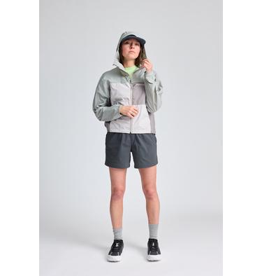 Women's Wind Veil Hooded Jacket, Color: Half Moon Grey, City Fog, Approaching St, image 1