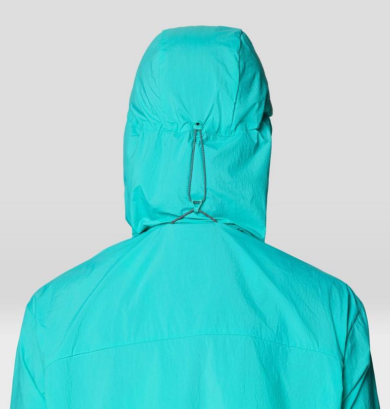 Women's Wind Veil Hooded Jacket, Color: Aqua Marina, image 8