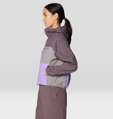 Women's Wind Veil Hooded Jacket, Color: Purple Sage, Harbor Violet, Approaching , image 16