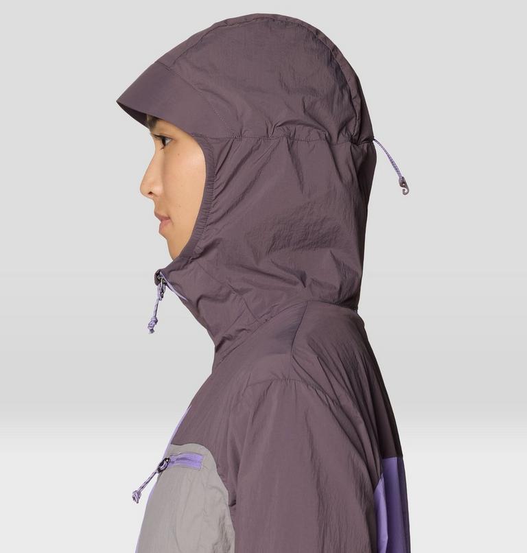 Women's Wind Veil Hooded Jacket, Color: Purple Sage, Harbor Violet, Approaching , image 7