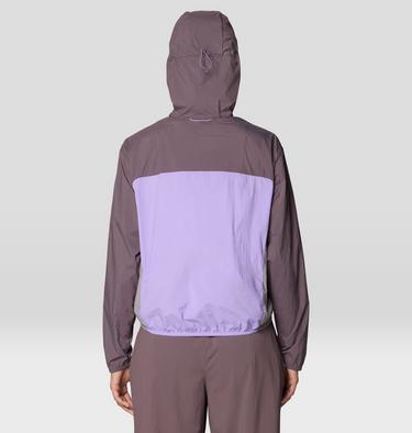 Women's Wind Veil Hooded Jacket, Color: Purple Sage, Harbor Violet, Approaching , image 15