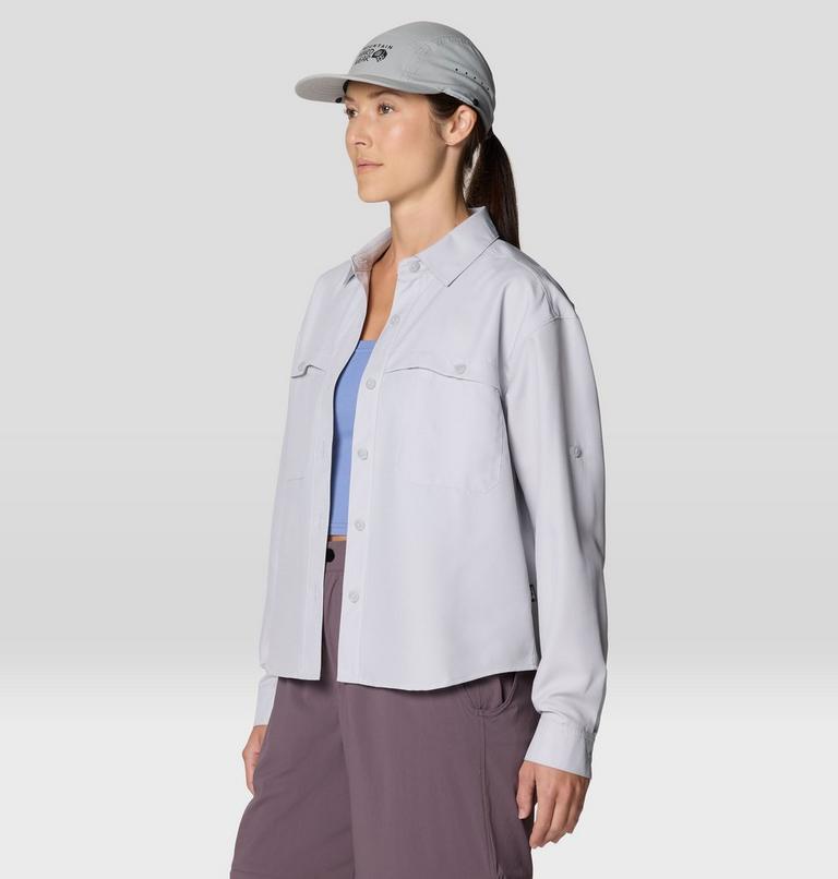 Women's Sun Drift Cooling Long Sleeve Shirt, Color: Grey Ice, image 8