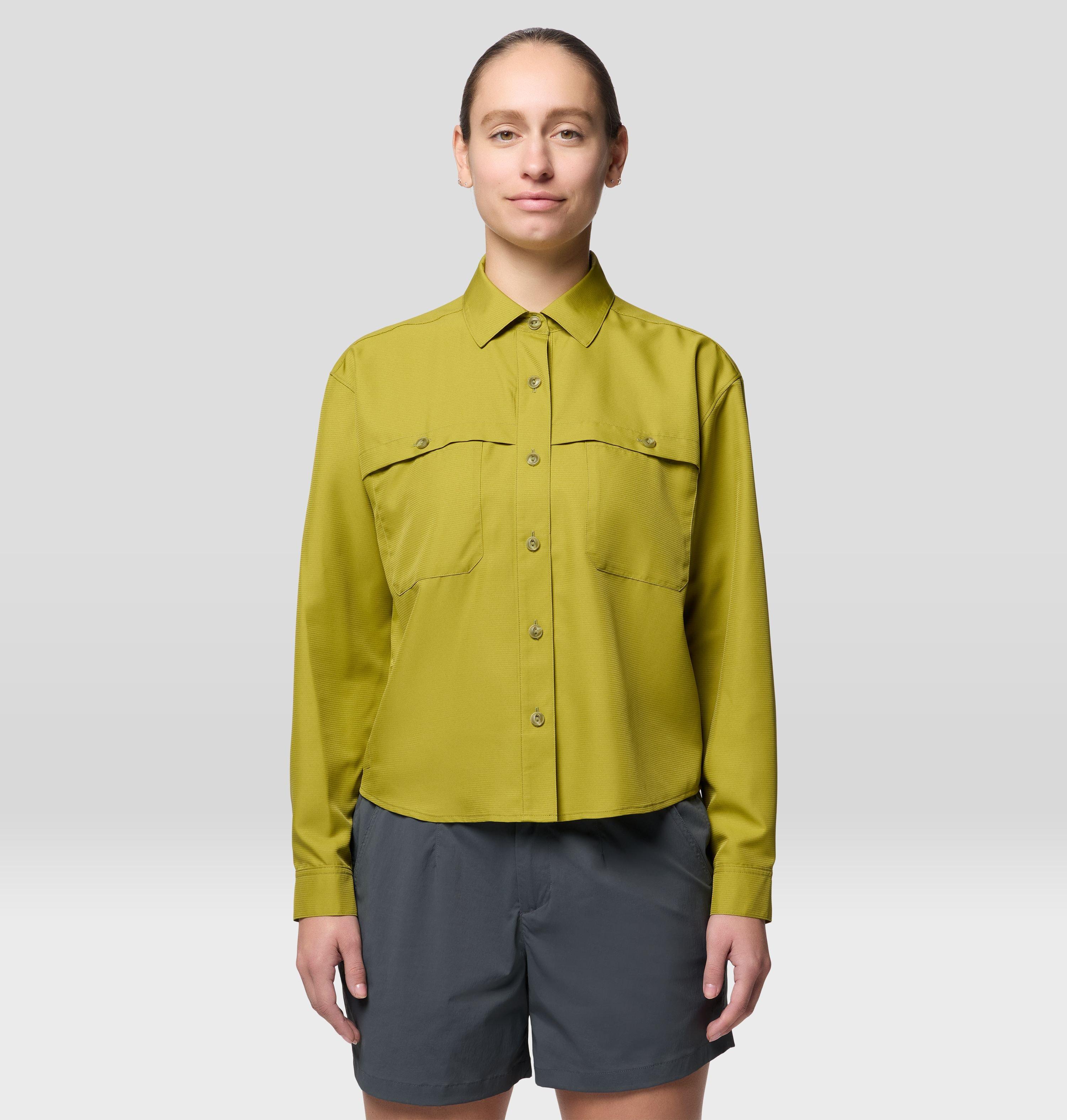 Mountain Hardwear Women's Sun Drift Cooling Long Sleeve Shirt - XS - Green