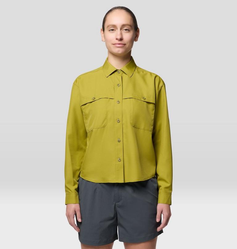 Women's Sun Drift Cooling Long Sleeve Shirt, Color: Bright Fatigue, image 1