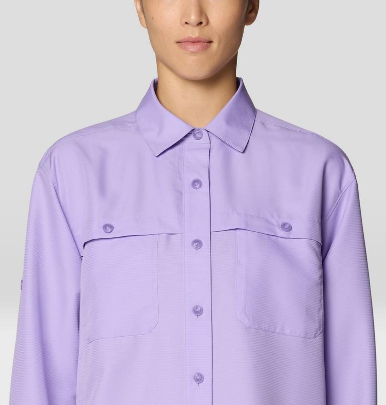 Women's Sun Drift Cooling Long Sleeve Shirt, Color: Harbor Violet, image 6