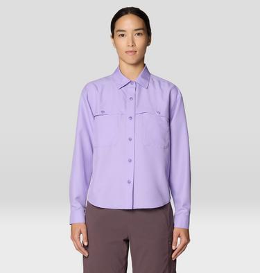 Women's Sun Drift Cooling Long Sleeve Shirt, Color: Harbor Violet, image 9