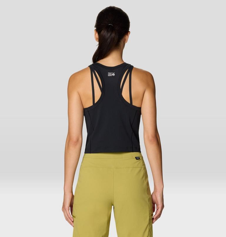 Women's Mountain Stretch Tanklette, Color: Black, image 3