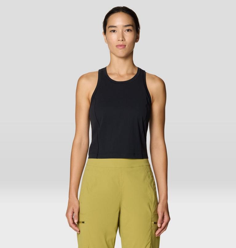 Women's Mountain Stretch Tanklette, Color: Black, image 1
