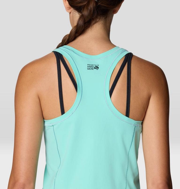 Women's Mountain Stretch Tanklette, Color: Icy Teal, image 5