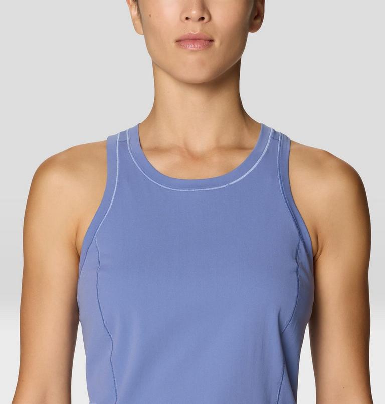 Women's Mountain Stretch Tanklette, Color: Best Coast Blue, image 6