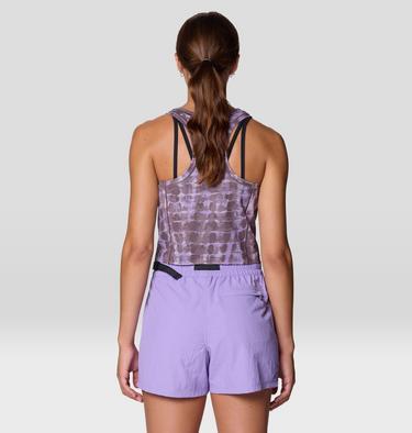 Women's Mountain Stretch Tanklette, Color: Purple Sage Prismatic Print, image 15