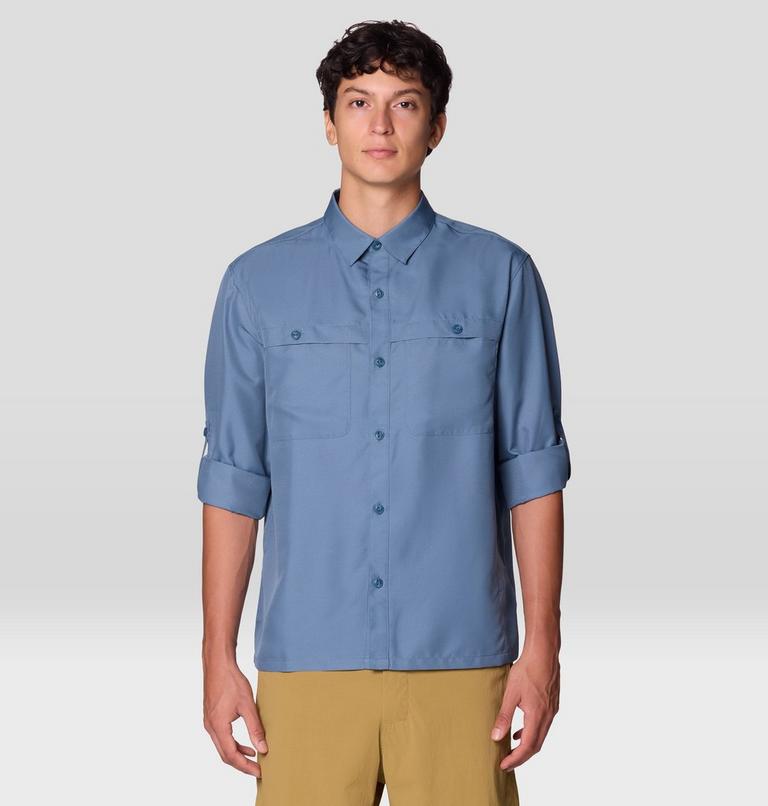 Men's Sun Drift Cooling Long Sleeve Shirt, Color: Adriatic Blue, image 5