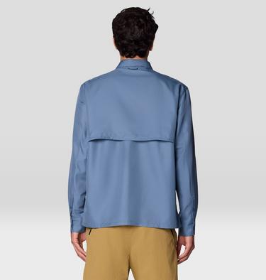 Men's Sun Drift Cooling Long Sleeve Shirt, Color: Adriatic Blue, image 3