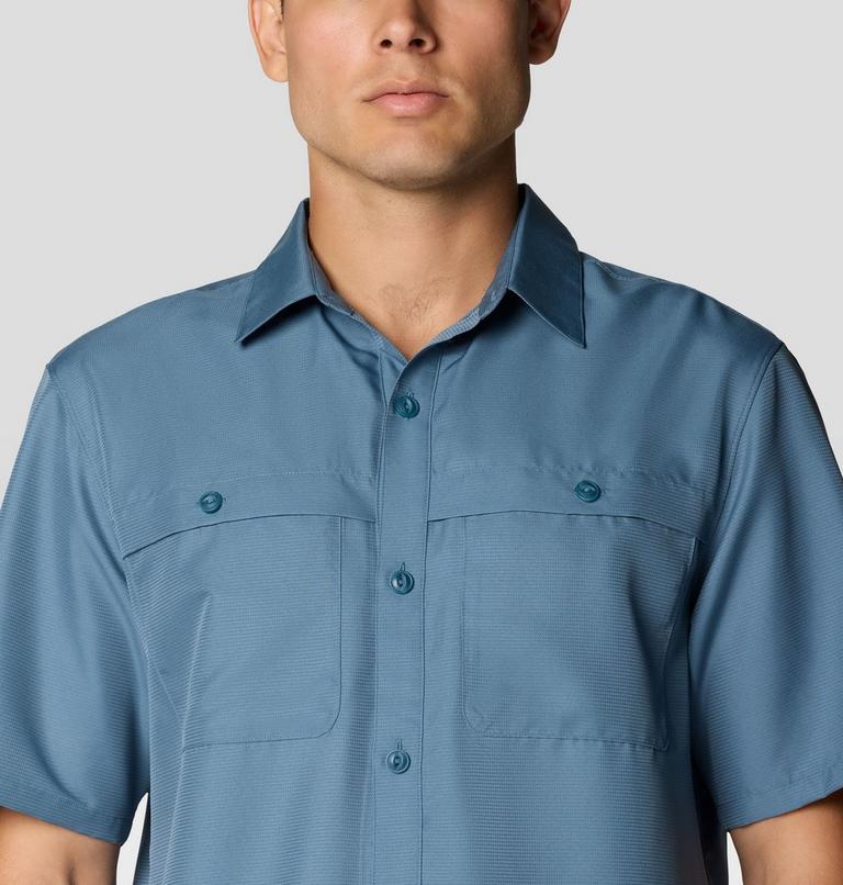 Men's Sun Drift Cooling Short Sleeve Shirt, Color: Adriatic Blue, image 6