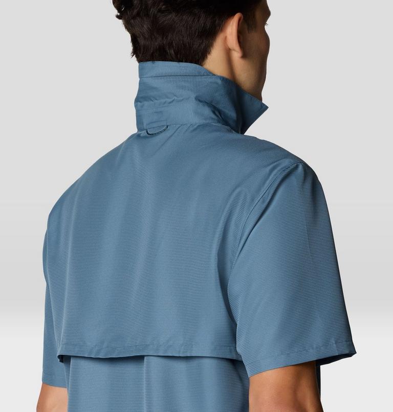 Men's Sun Drift Cooling Short Sleeve Shirt, Color: Adriatic Blue, image 7