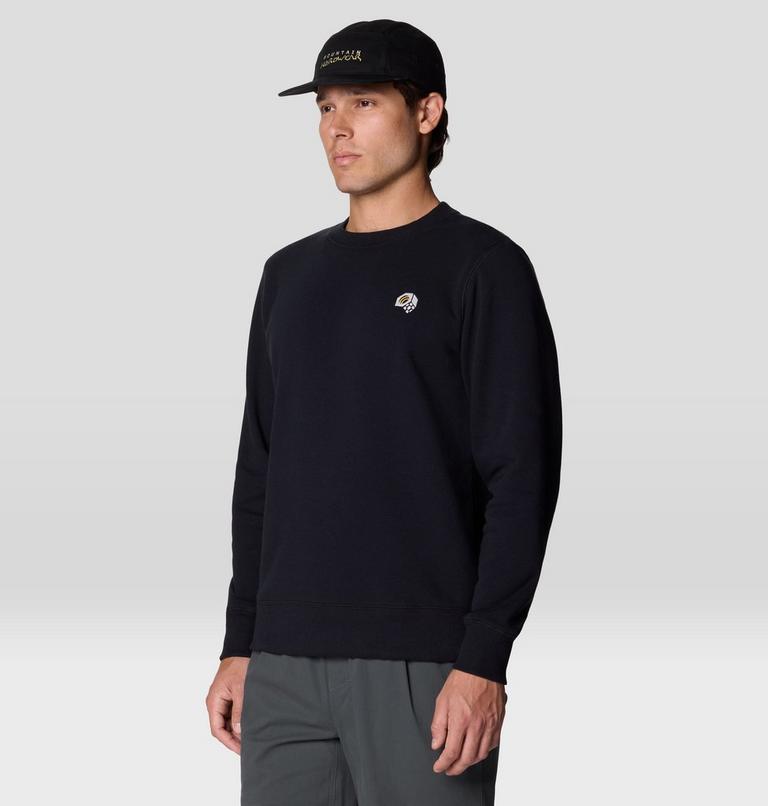 Men's MHW Logo Pullover Crew, Color: Black, image 4