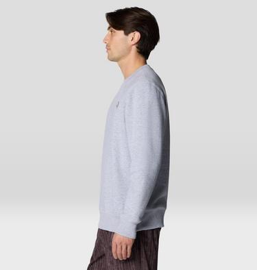 Men's MHW Logo Pullover Crew, Color: Hardwear Grey Heather, image 3