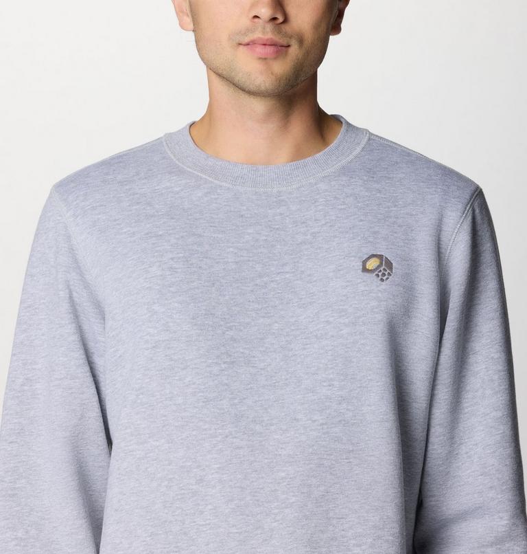 Men's MHW Logo Pullover Crew, Color: Hardwear Grey Heather, image 5