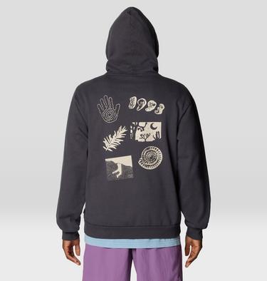 Men's MHW x EV Wilderglyphic Hoody, Color: Volcanic, image 3