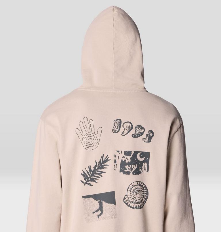 Men's MHW x EV Wilderglyphic Hoody, Color: Oyster Shell, image 6