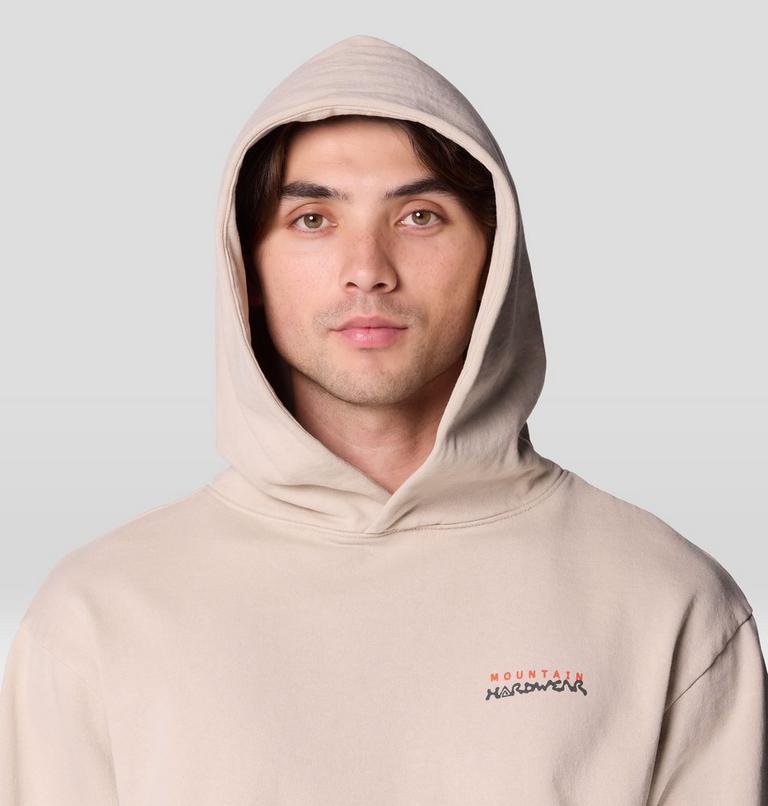 Men's MHW x EV Wilderglyphic Hoody, Color: Oyster Shell, image 7
