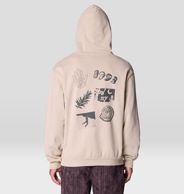 Men's MHW x EV Wilderglyphic Hoody, Color: Oyster Shell, image 7