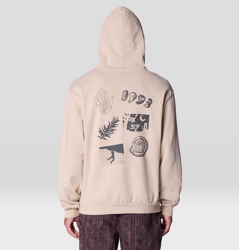 Men's MHW x EV Wilderglyphic Hoody, Color: Oyster Shell, image 3