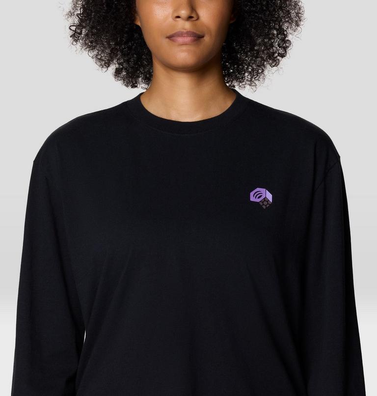 Women's MHW Nut Boxy Crop Long Sleeve, Color: Black, image 6