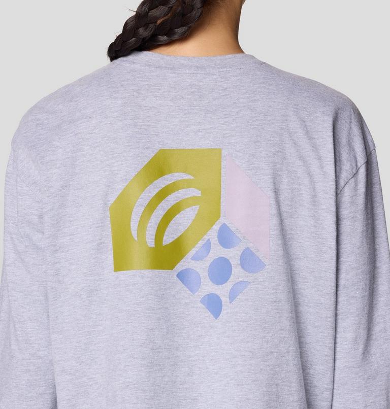 Women's MHW Nut Boxy Crop Long Sleeve, Color: Hardwear Grey Heather, image 4