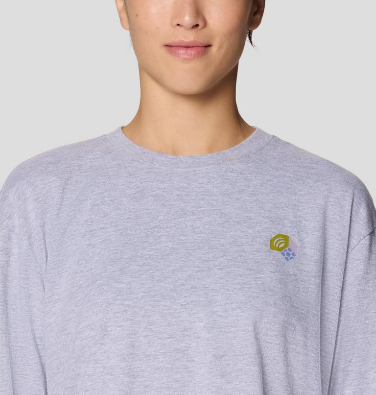 Women's MHW Nut Boxy Crop Long Sleeve, Color: Hardwear Grey Heather, image 5