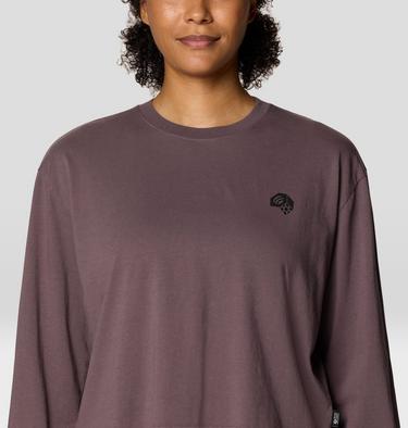 Women's MHW Nut Boxy Crop Long Sleeve, Color: Purple Sage, image 8