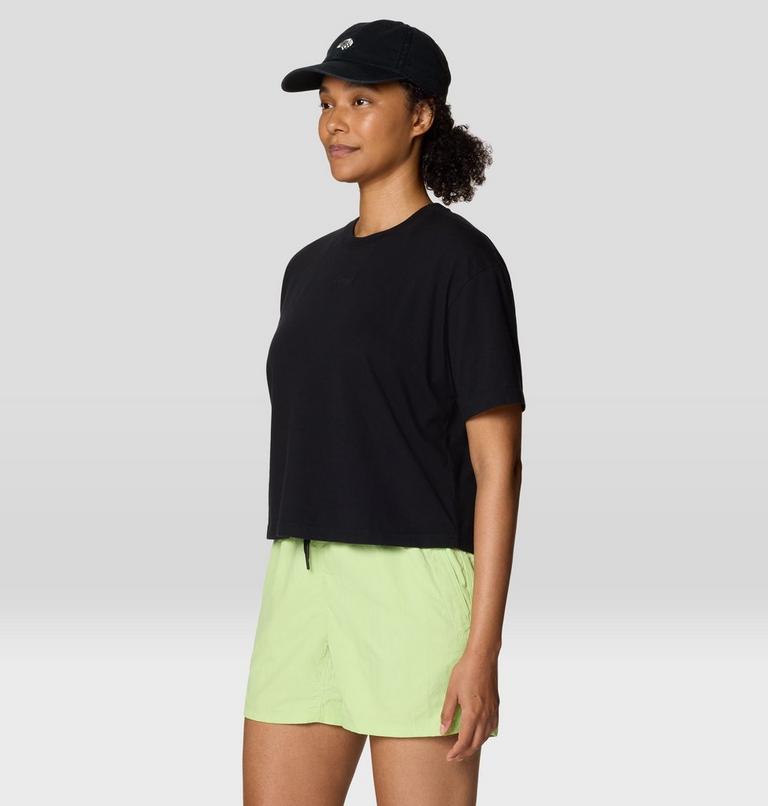 Women's Since 93 Boxy Crop Short Sleeve, Color: Black, image 5