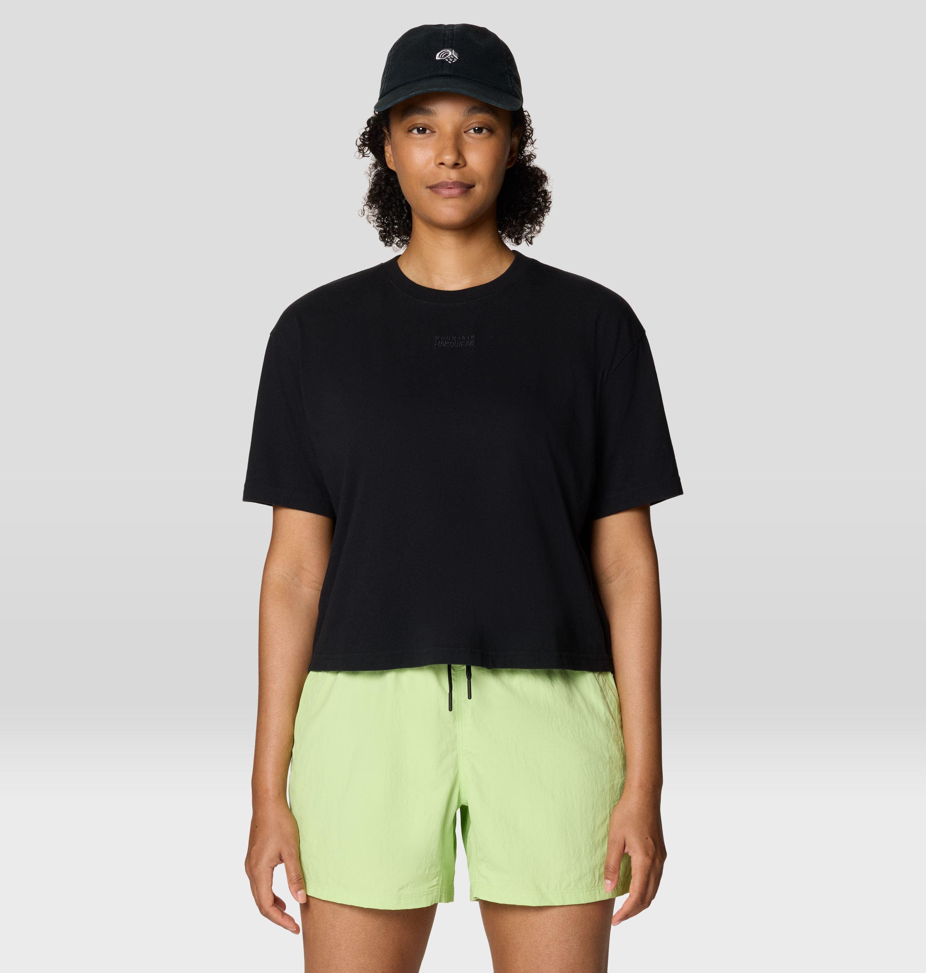 Mountain Hardwear Women's Since 93 Boxy Crop Short Sleeve Shirt - XL - Black
