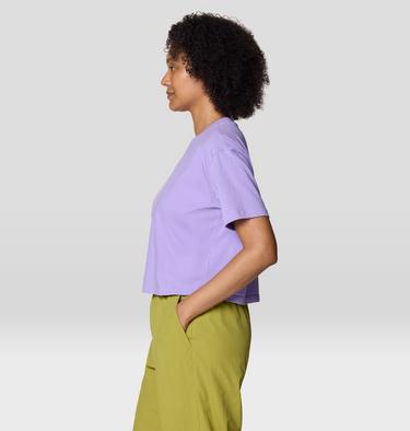 Women's Since 93 Boxy Crop Short Sleeve, Color: Harbor Violet, image 7