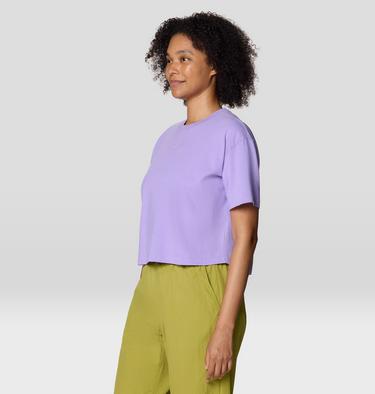 Women's Since 93 Boxy Crop Short Sleeve, Color: Harbor Violet, image 8