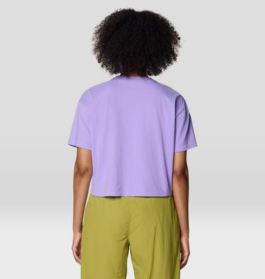 Women's Since 93 Boxy Crop Short Sleeve, Color: Harbor Violet, image 6