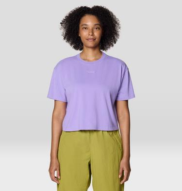 Women's Since 93 Boxy Crop Short Sleeve, Color: Harbor Violet, image 5