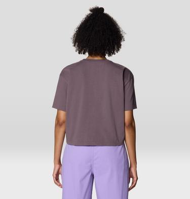 Women's Since 93 Boxy Crop Short Sleeve, Color: Purple Sage, image 3