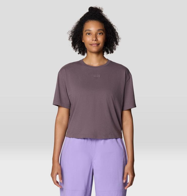 Women's Since 93 Boxy Crop Short Sleeve, Color: Purple Sage, image 1